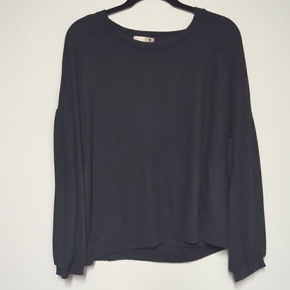 Everleigh Black Long Sleeve Blouse - Picture 1 of 5